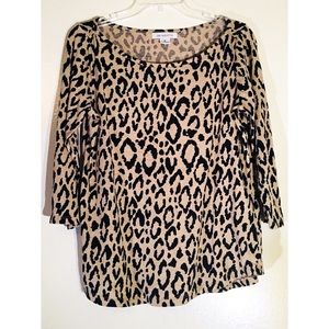 Liz Claiborne Animal Print Top